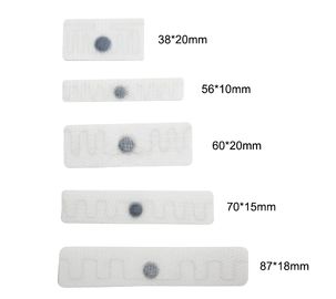 etiqueta de lino plana del lavadero de la materia textil RFID de 38*20m m